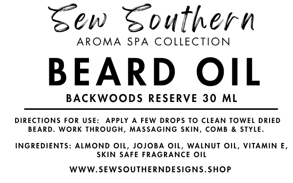 Beard Oil -Backwoods Reserve Blend