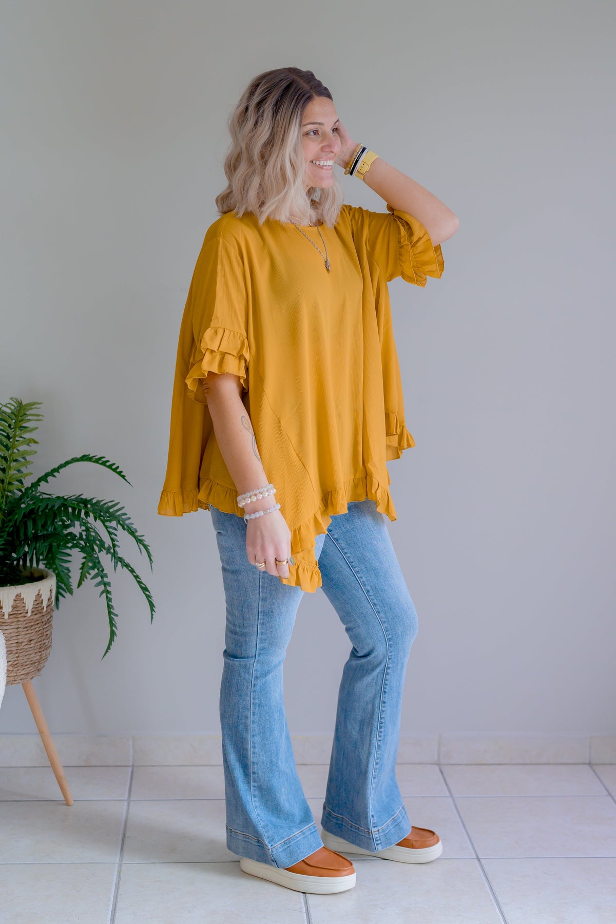 Mean Mr. Mustard Bell Sleeve