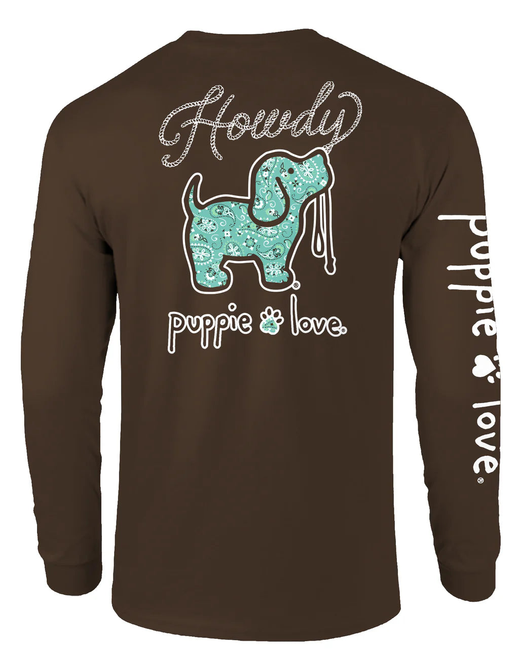 Puppie Love Howdy Bandana Pup T Shirt