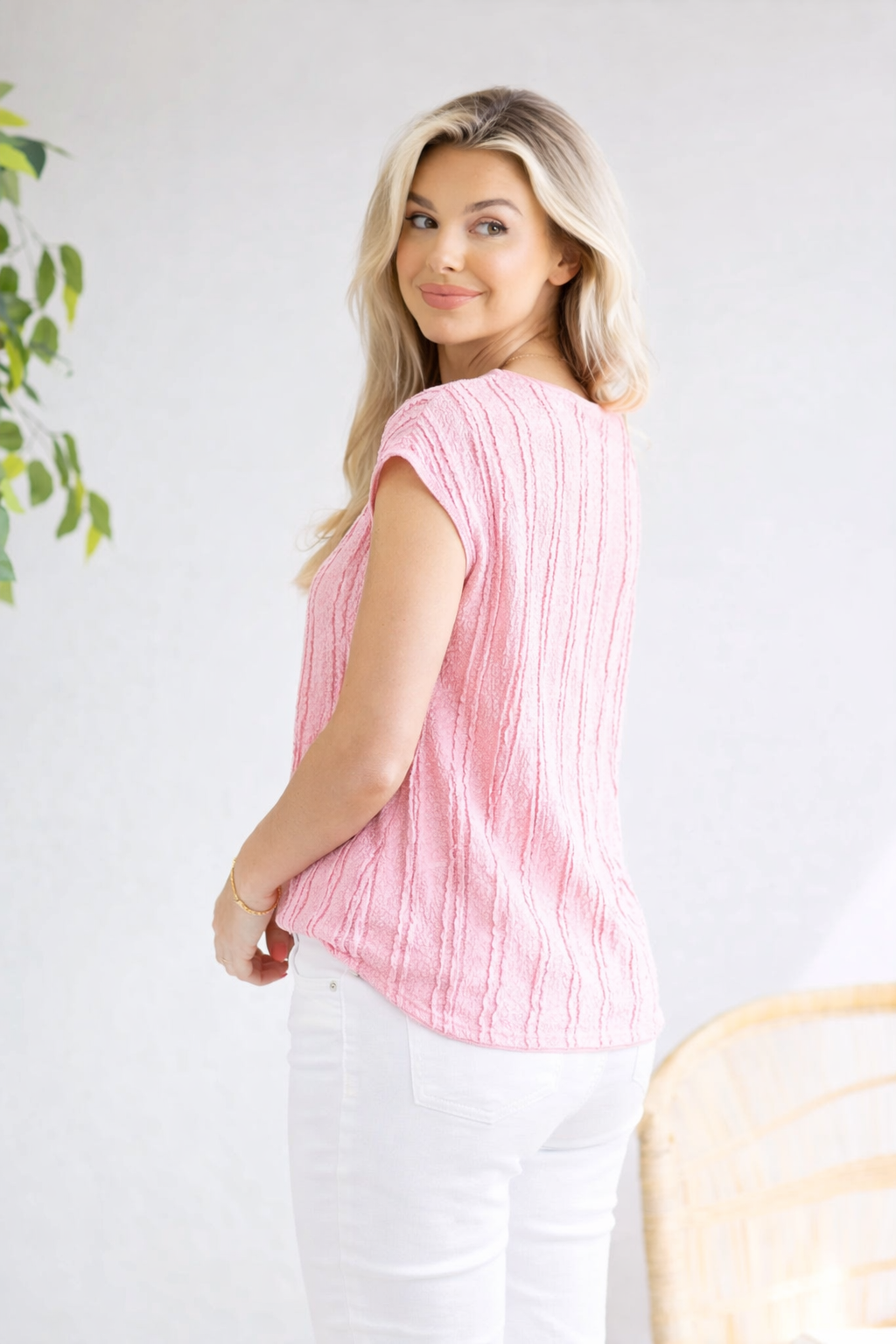 Roselight Stripe Blouse