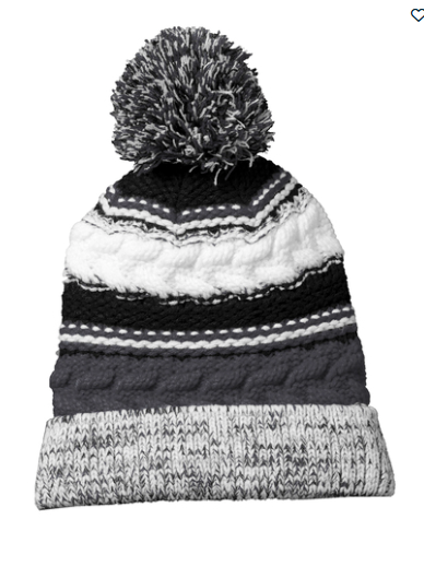 School Spirit Team Pom Pom Beanies