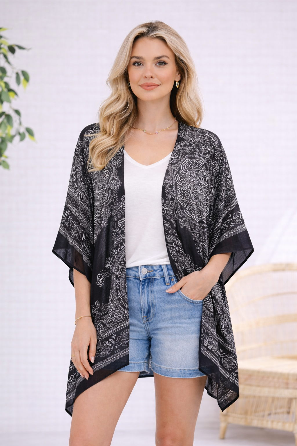 Serene Pattern Kimono