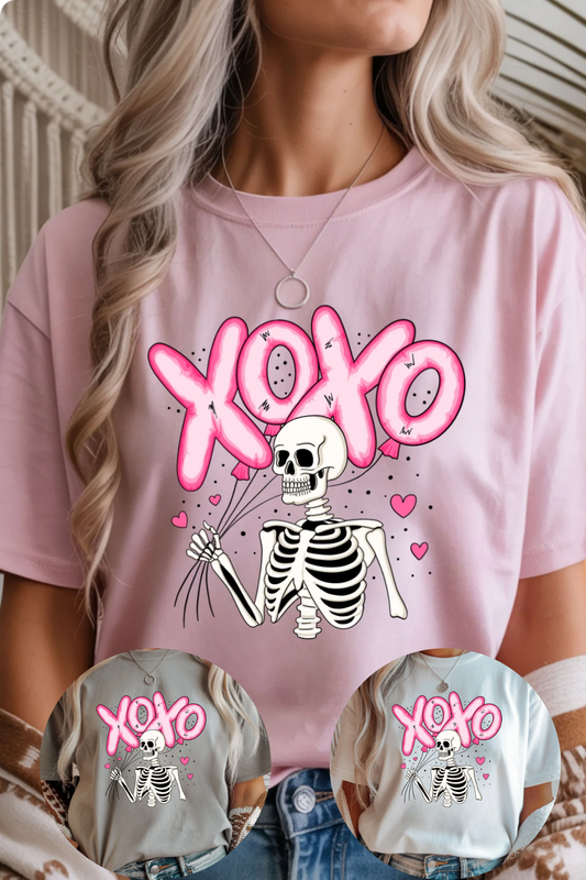 XOXO Skeleton Graphic Tee