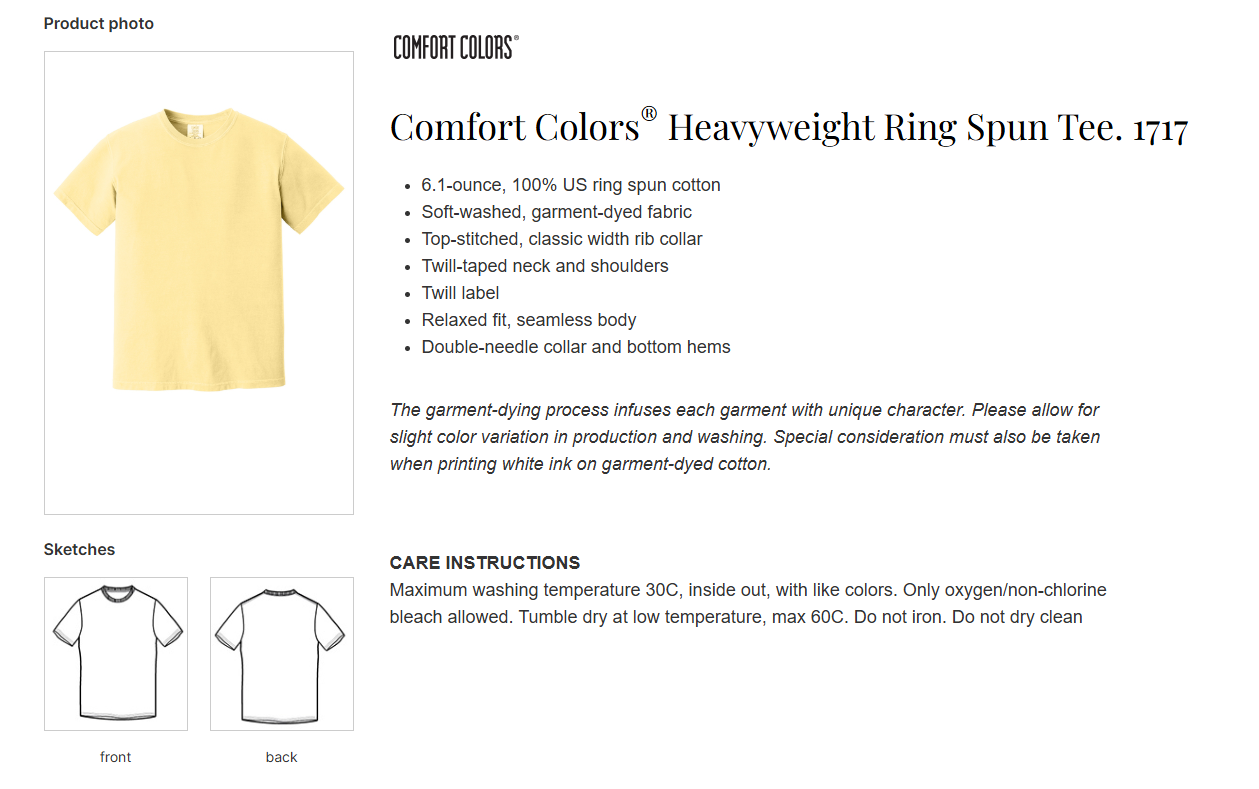 Comfort Colors Short Sleeve