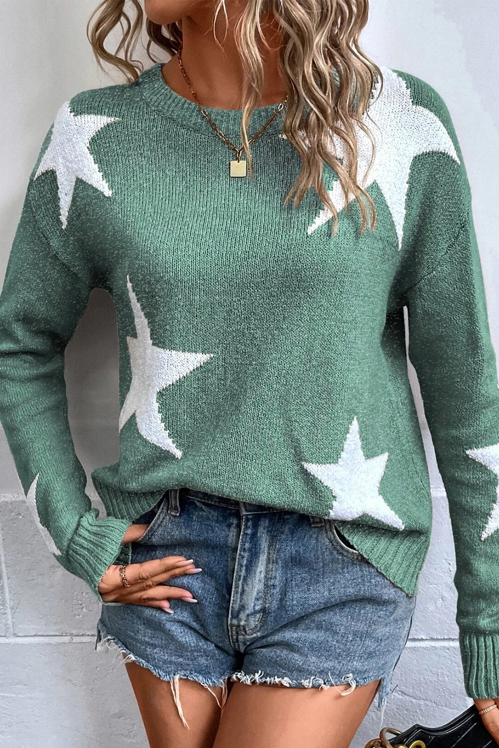 Baby I’m A Star Drop Shoulder Knit Sweater