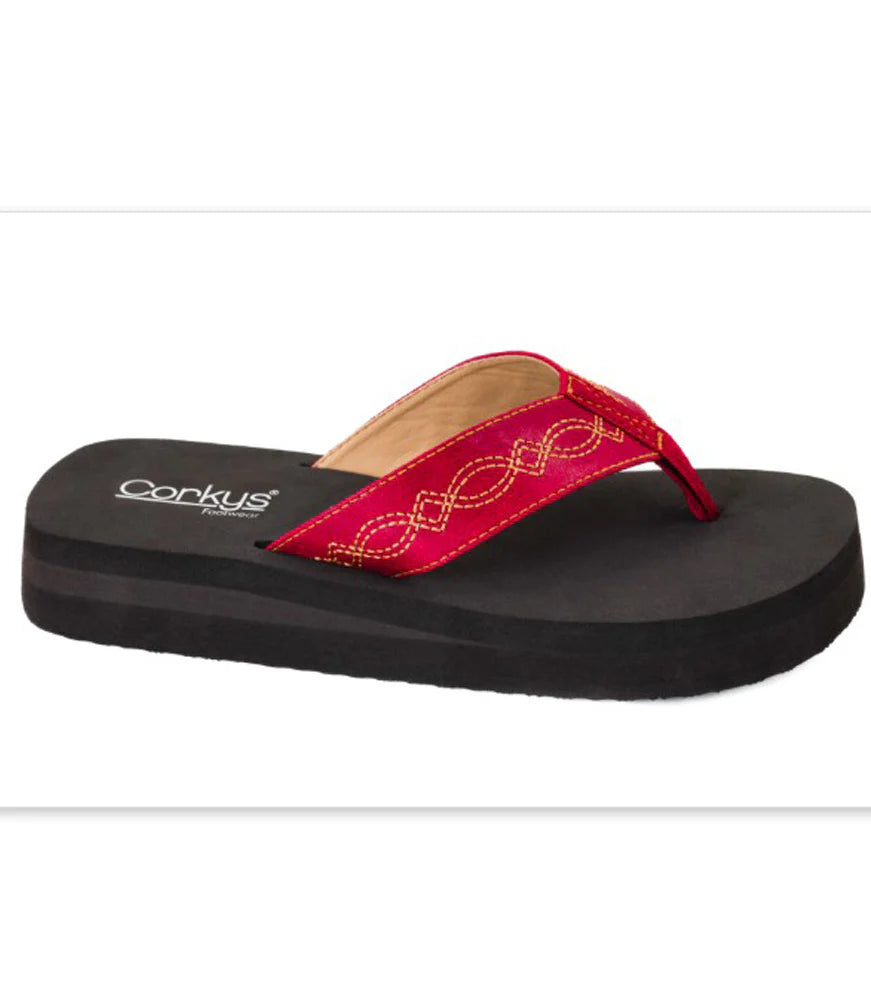 Corky's Overboard Flip-Flop in Red
