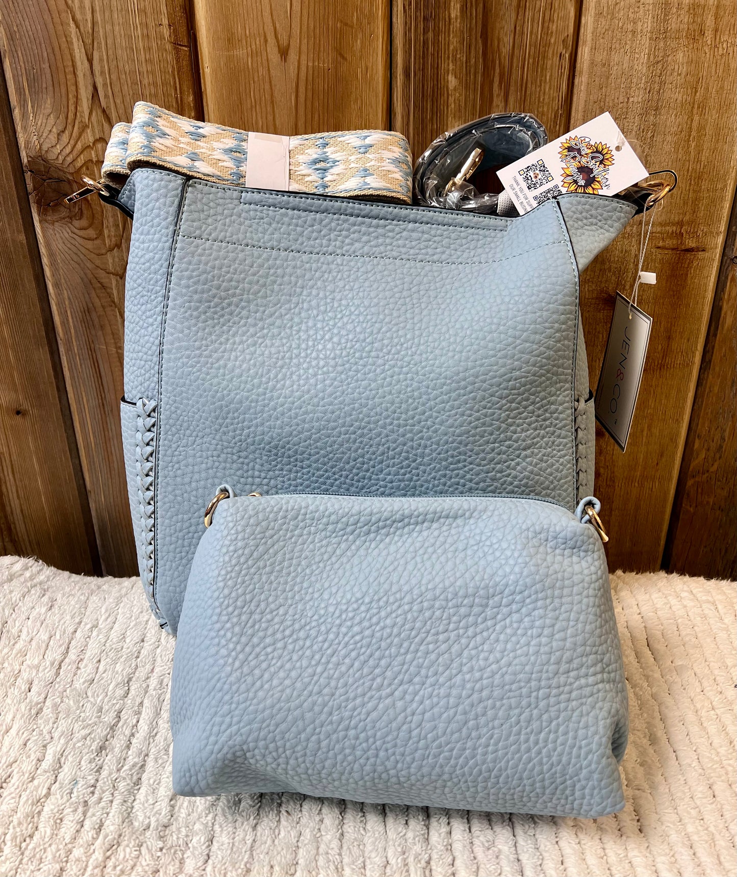 Jen & Co. Penny 2-in-1 Bucket Bag w/Guitar Strap