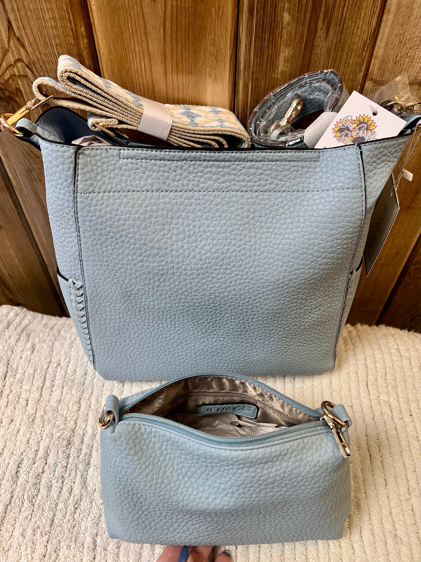 Jen & Co. Penny 2-in-1 Bucket Bag w/Guitar Strap
