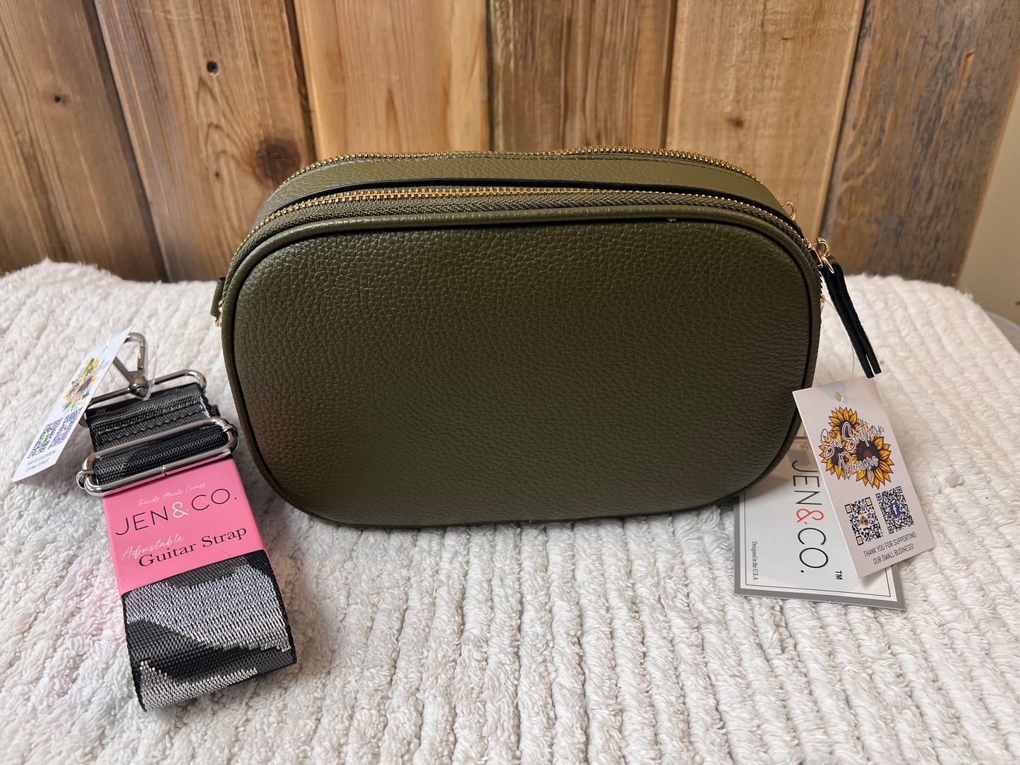 Jen & Co. Sky Dual Zip Crossbody