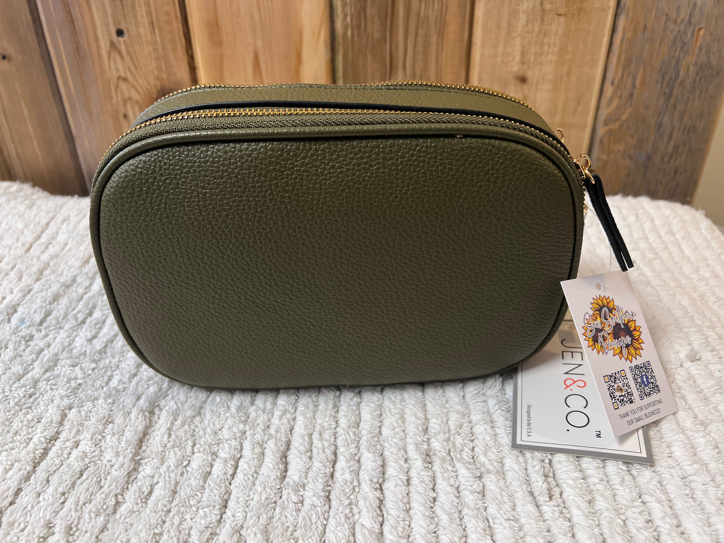 Jen & Co. Sky Dual Zip Crossbody