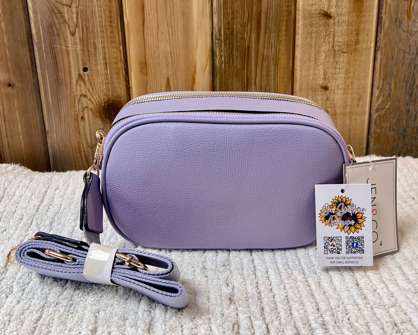 Jen & Co. Sky Dual Zip Crossbody