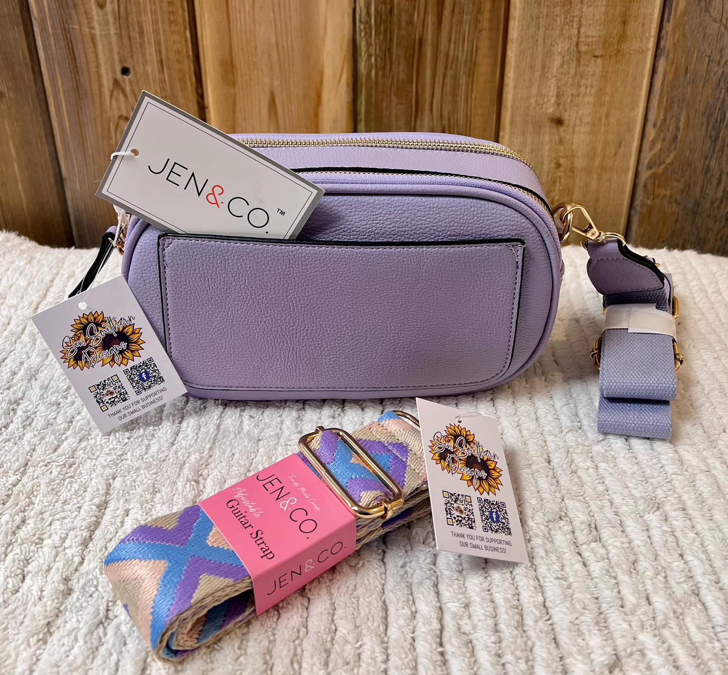 Jen & Co. Sky Dual Zip Crossbody