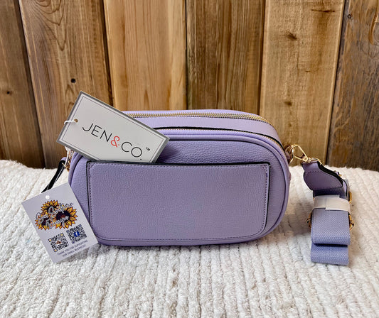 Jen & Co. Sky Dual Zip Crossbody