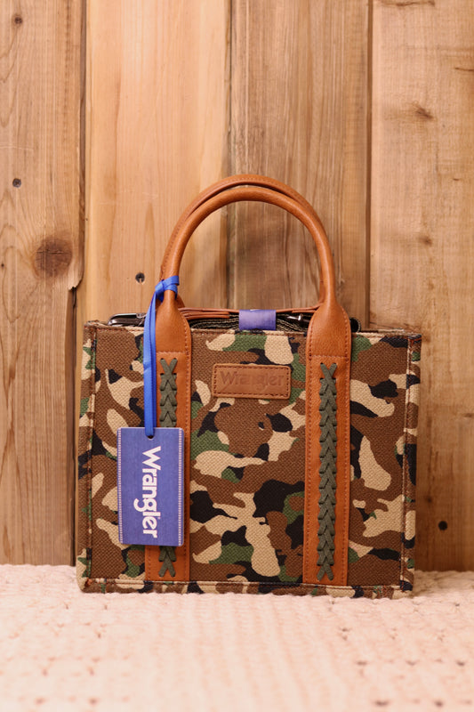 Wrangler Camo Print Crossbody/Tote/Handbag