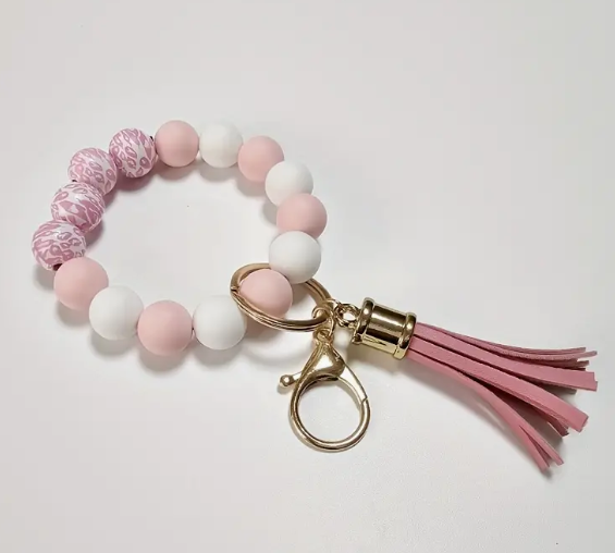 Beaded Keychain with Tassel