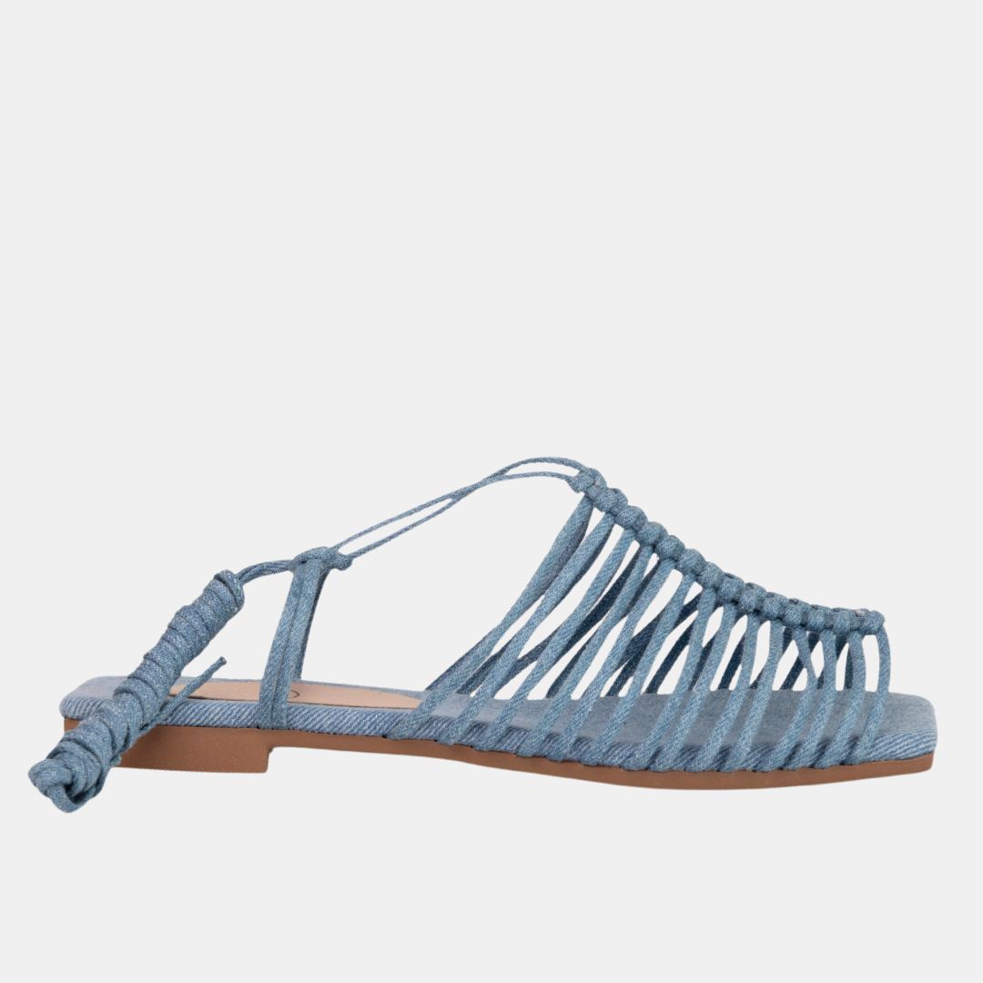 STRAPPY LACE UP SANDAL