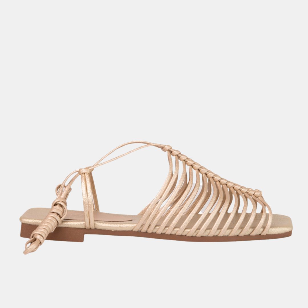 STRAPPY LACE UP SANDAL