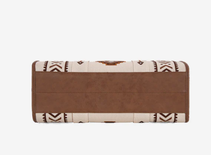 Montana West Aztec Print Wide Tote