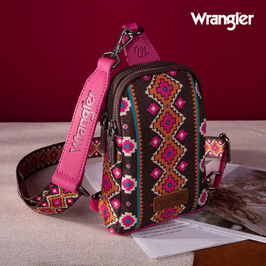 Wrangler Aztec Print Crossbody Sling