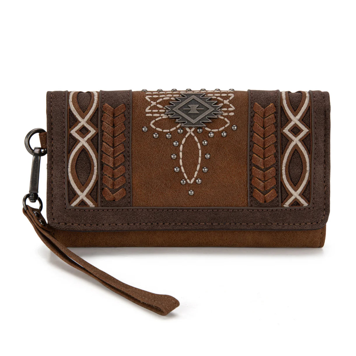 Montana West Cut-Out Embroidered Wallet