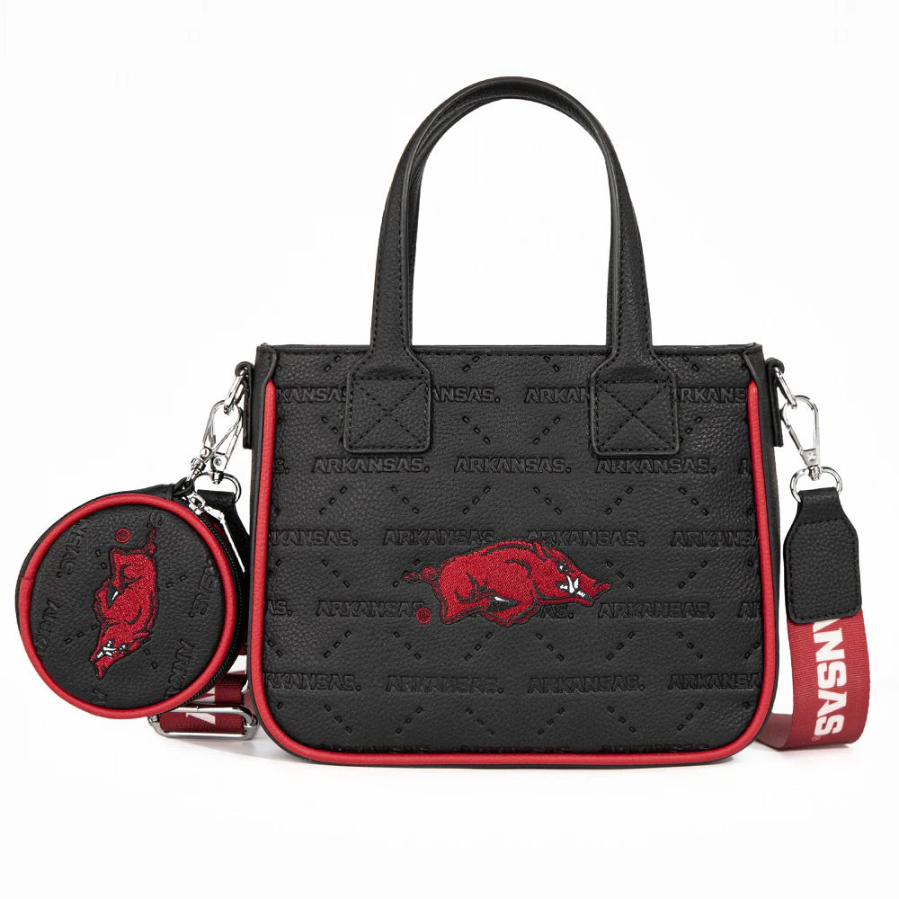 Wrangler NCAA Game Day Embossed Tote Bag w/Coin Pouch