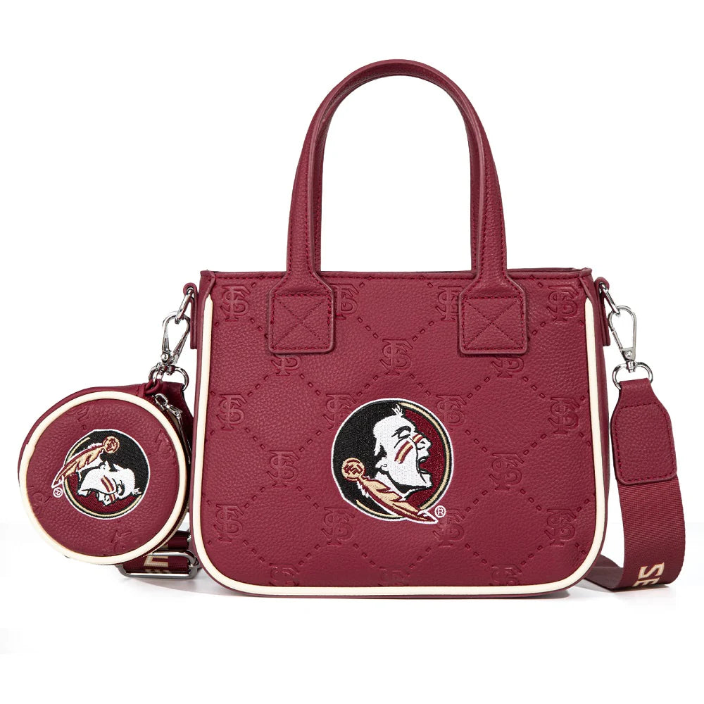Wrangler NCAA Game Day Embossed Tote Bag w/Coin Pouch