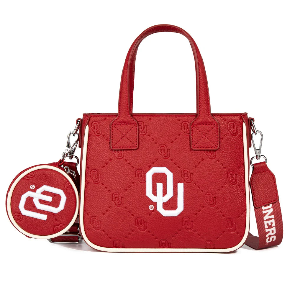 Wrangler NCAA Game Day Embossed Tote Bag w/Coin Pouch