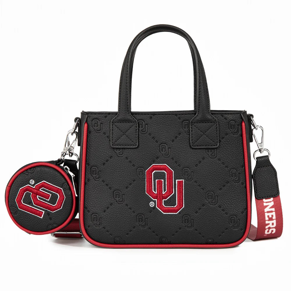 Wrangler NCAA Game Day Embossed Tote Bag w/Coin Pouch