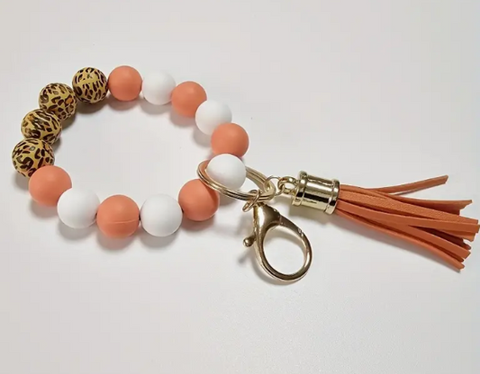 Beaded Keychain with Tassel