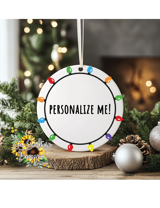 Personalized Ceramic Christmas Ornaments