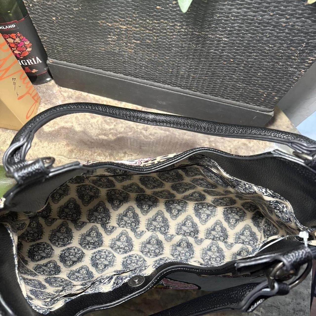 Ed Hardy Love & Skulls Cheetah / Denim Tote