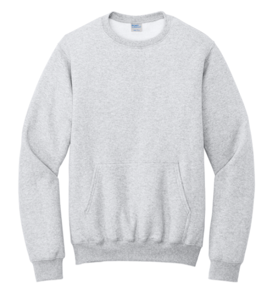 Fleece Crewneck Pocket Sweatshirt