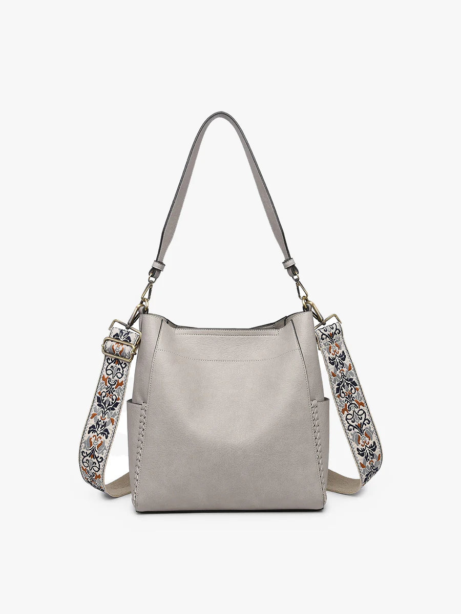 Jen & Co. Penny 2-in-1 Bucket Bag w/Guitar Strap