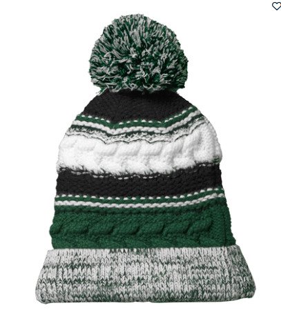 School Spirit Team Pom Pom Beanies
