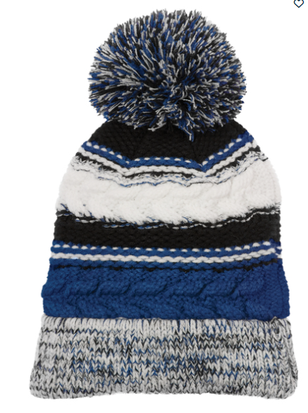 School Spirit Team Pom Pom Beanies