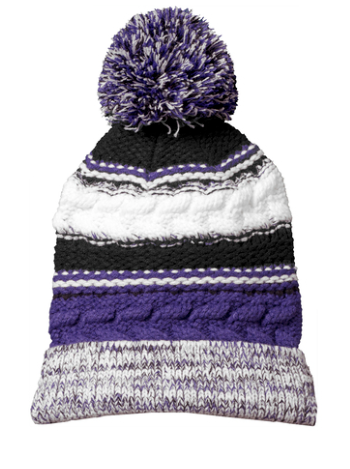 School Spirit Team Pom Pom Beanies