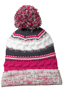 School Spirit Team Pom Pom Beanies