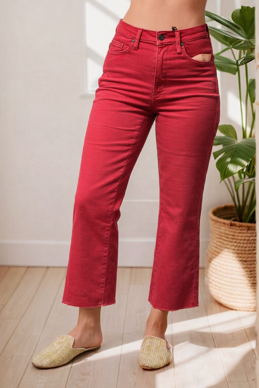 Scarlette Rose - Judy Blue Tummy Control Crops