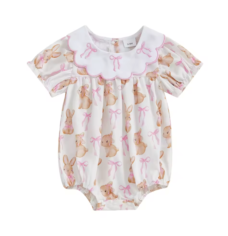 Cutesy Bunny Bow Romper