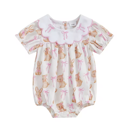 Cutesy Bunny Bow Romper