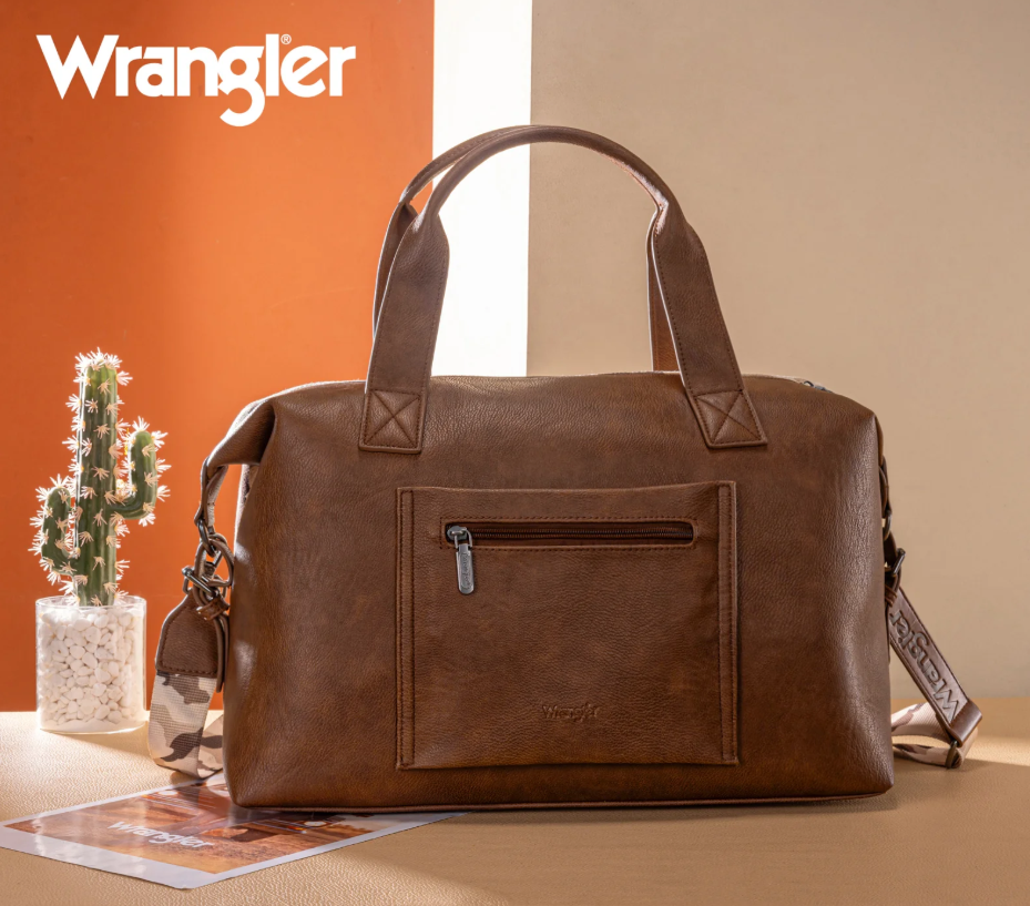 Wrangler Camo Print Duffle Bag & Shoulder Tote