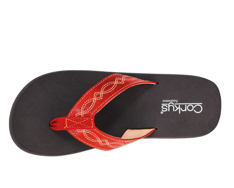Corky's Overboard Flip-Flop in Red