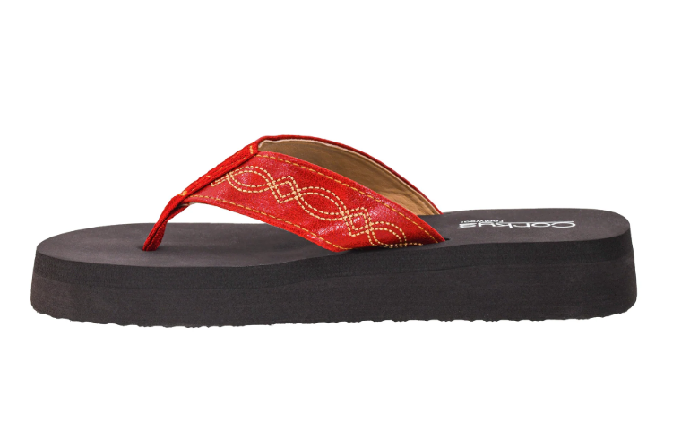 Corky's Overboard Flip-Flop in Red