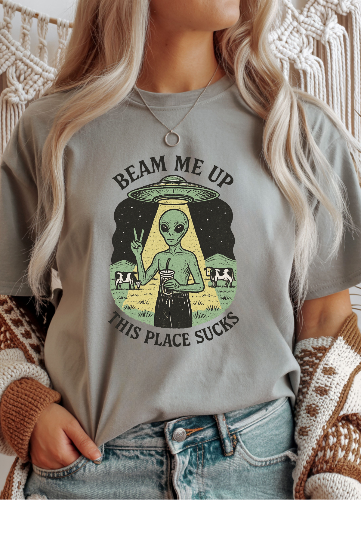 Beam Me Up This Place Sucks T-Shirt
