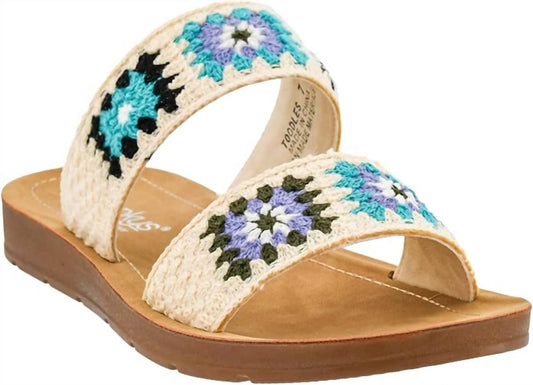 Corkys Toodles Double Strap Slide On Sandal