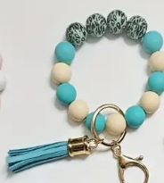 Beaded Keychain with Tassel