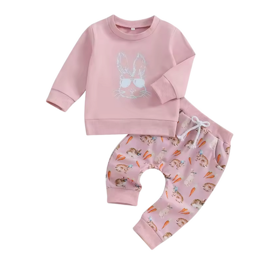 Pink Cool Bunny Lounge Set