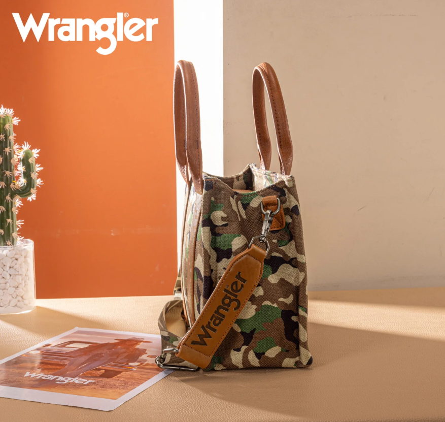 Wrangler Camo Print Crossbody/Tote/Handbag