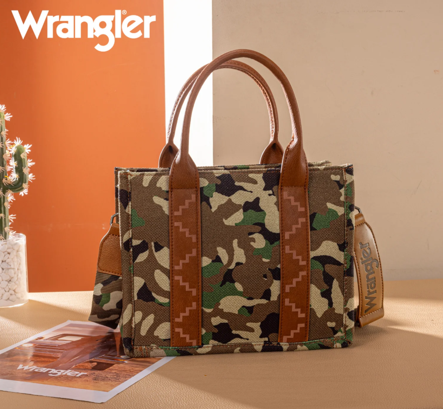 Wrangler Camo Print Crossbody/Tote/Handbag