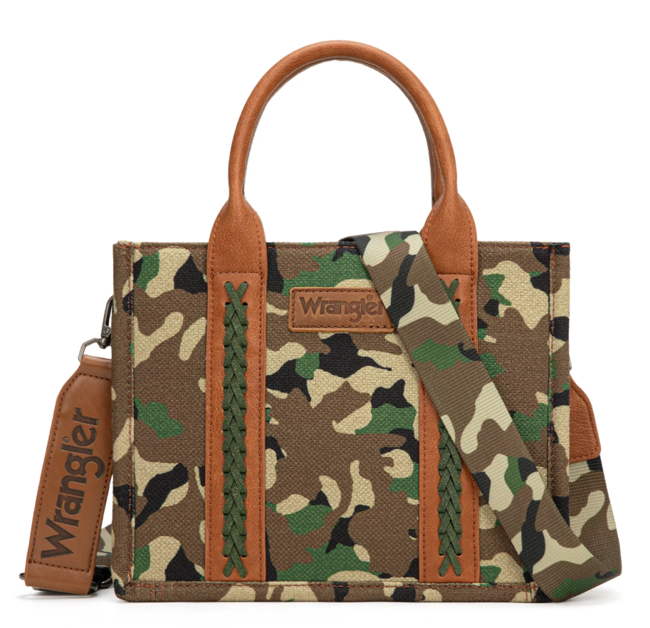 Wrangler Camo Print Crossbody/Tote/Handbag